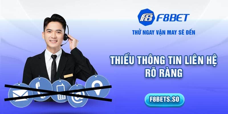 Thiếu thông tin liên hệ rõ ràng là dấu hiệu của nhóm kéo Baccarat lừa đảo